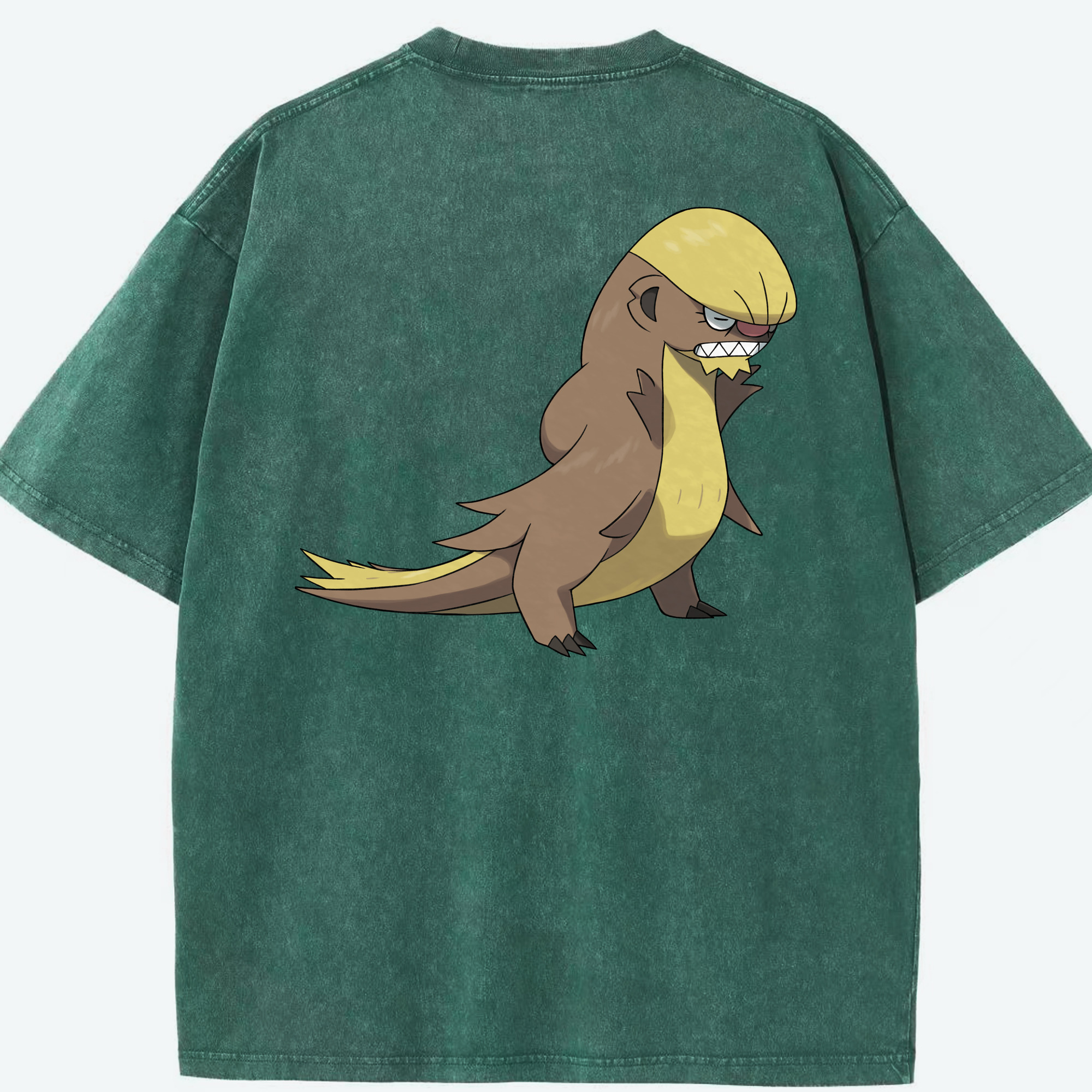 （画像用） ポケットモンスター Pokémon 綿100% ヴィンテージ風 半袖Tシャツ（背面プリント）